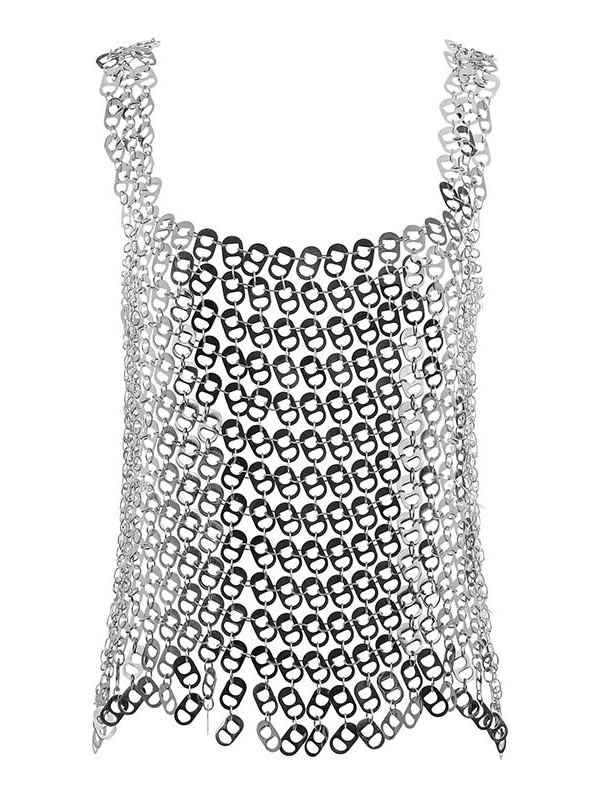 Hollow Metal Iron Body Chain Camisole - Image 5
