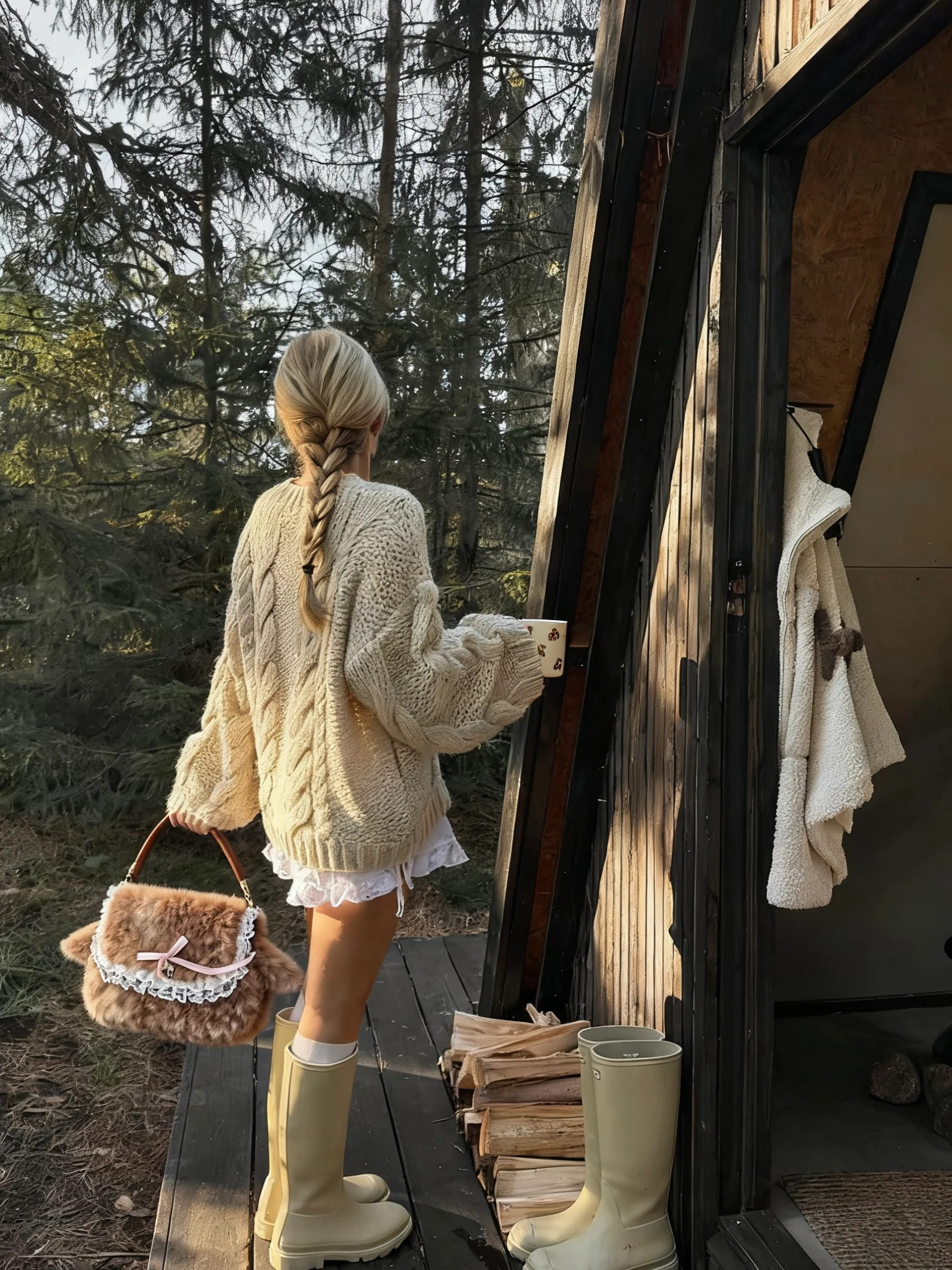 Homemade furry deer bag - Image 5