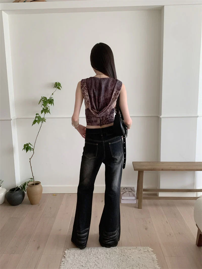 Hooded Brown Corset Top - Image 4