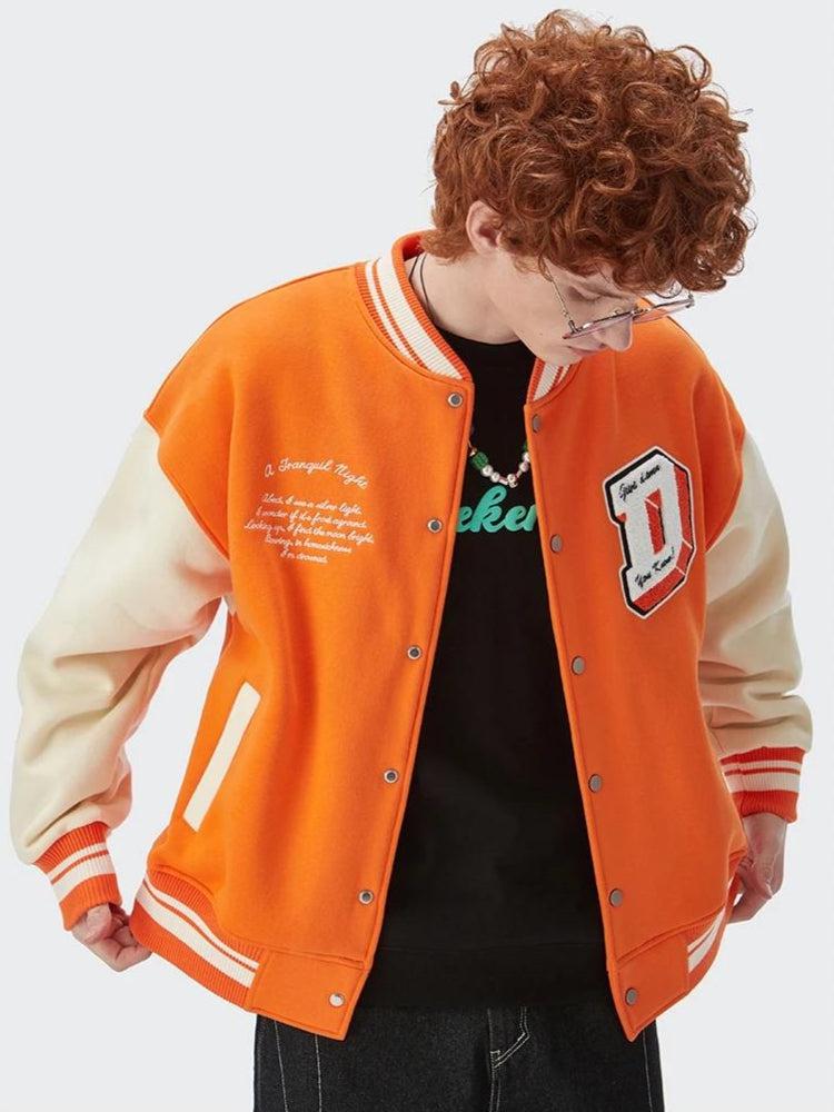 I Don't Give Damn Baseball Varsity Jacket - Image 4