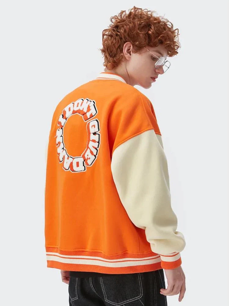 I Don't Give Damn Baseball Varsity Jacket - Image 5