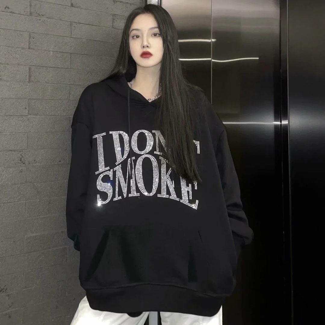 I Don't Smoke Rhinestone Hoodie - Image 3