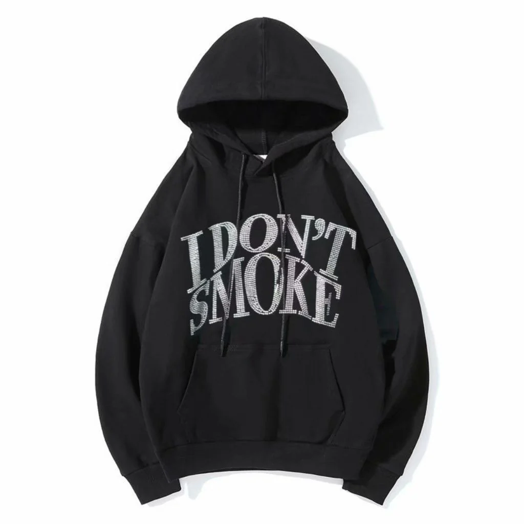 I Don't Smoke Rhinestone Hoodie - Image 8