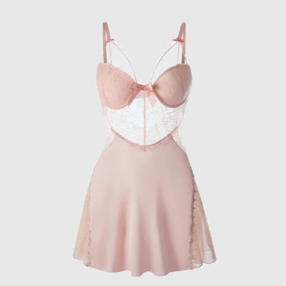 Ice Silk Lace Nightgown - Image 11