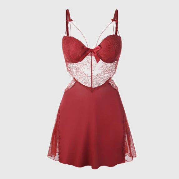 Ice Silk Lace Nightgown - Image 12