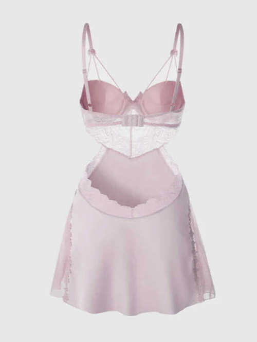 Ice Silk Lace Nightgown - Image 2