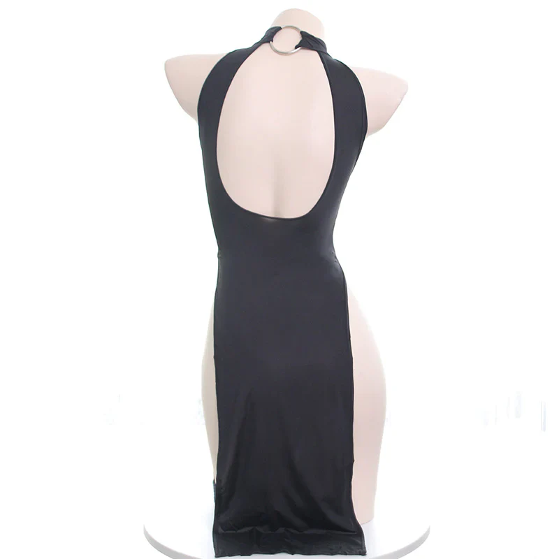 ice silk slit dress - Image 6