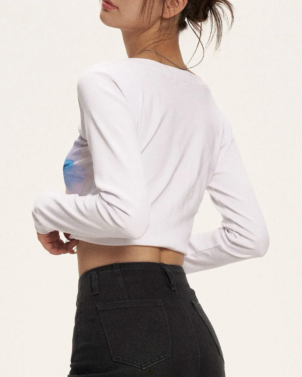 Indie Butterfly Print Long Sleeve Top - Image 5