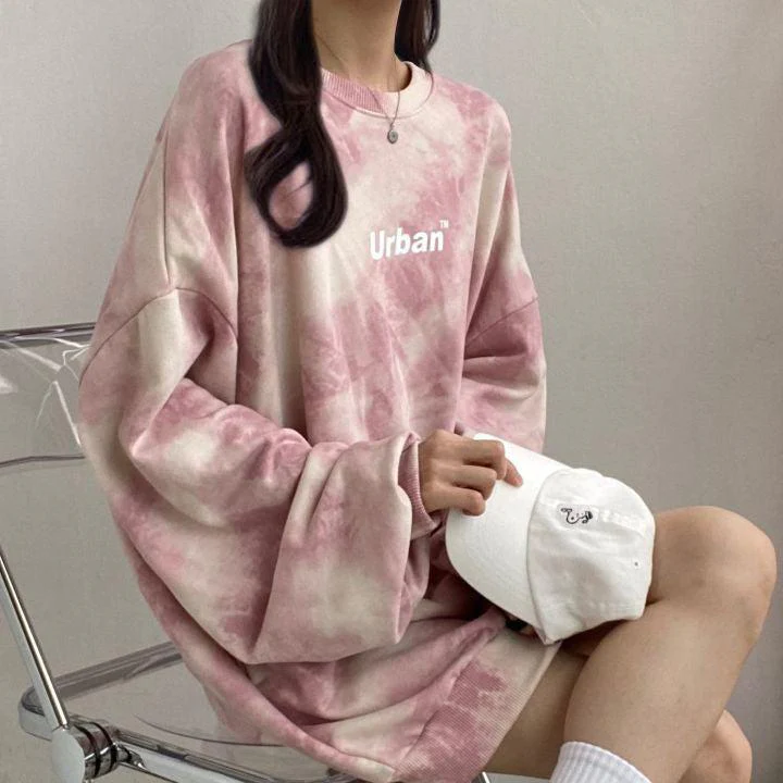 Indie Urban Print Longline Sweatshirt - Image 3