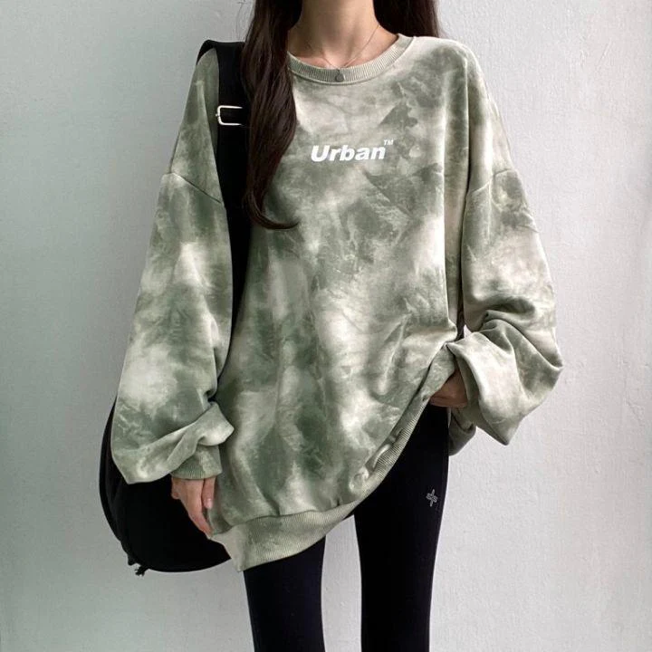 Indie Urban Print Longline Sweatshirt - Image 4