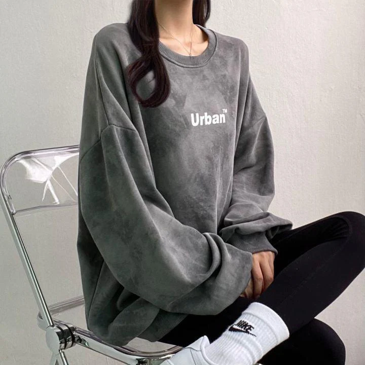 Indie Urban Print Longline Sweatshirt - Image 7