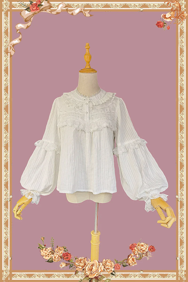 Sweet Cotton Lolita Blouse - Image 2