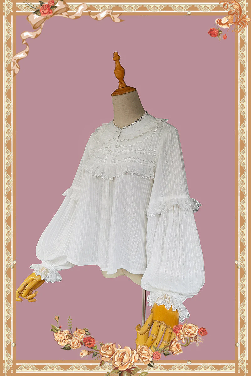 Sweet Cotton Lolita Blouse - Image 3