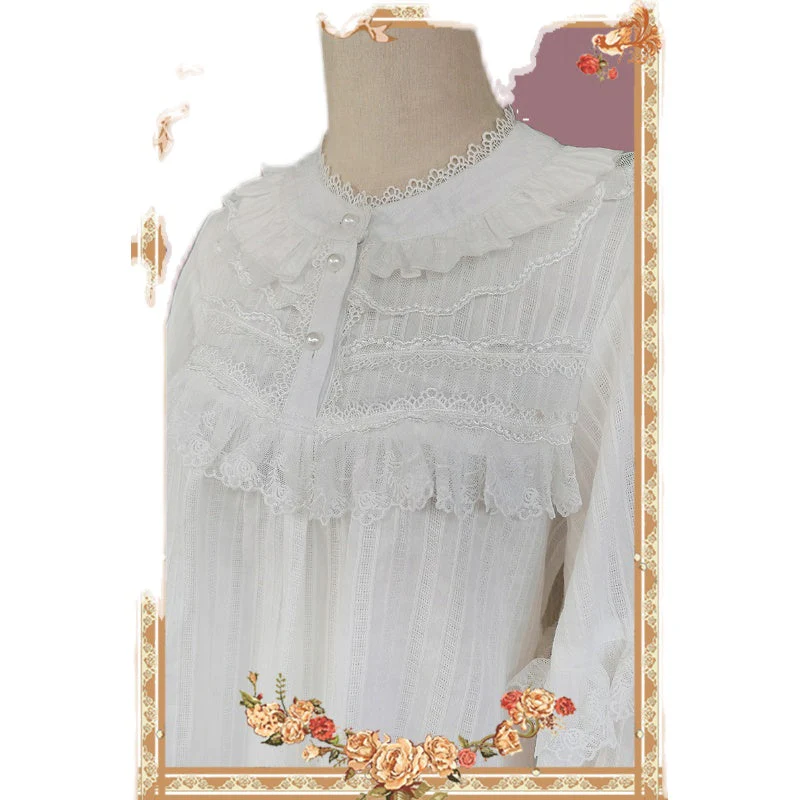 Sweet Cotton Lolita Blouse - Image 5