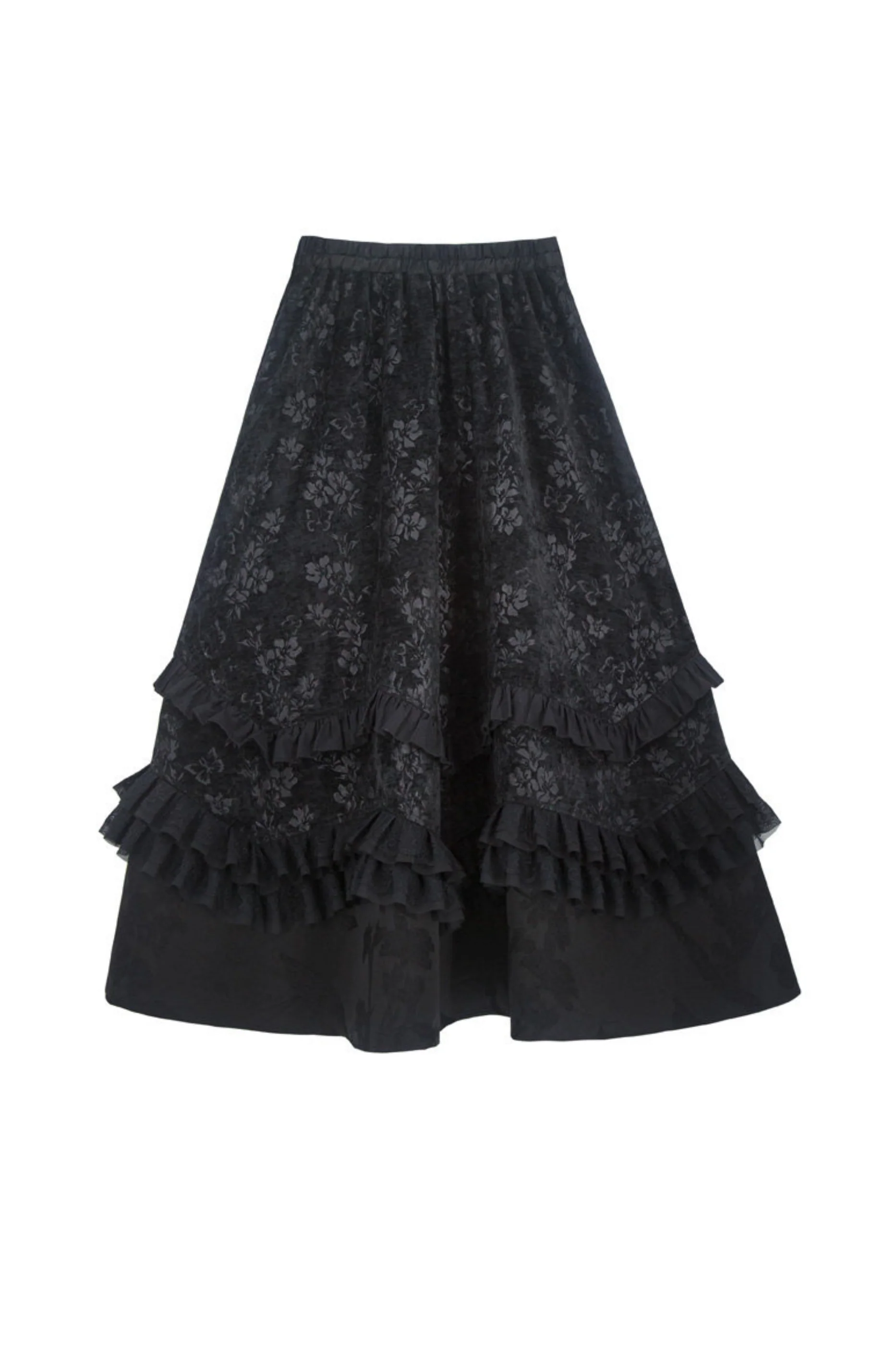 Ink Feather Jacquard Vest + Skirt - Image 8