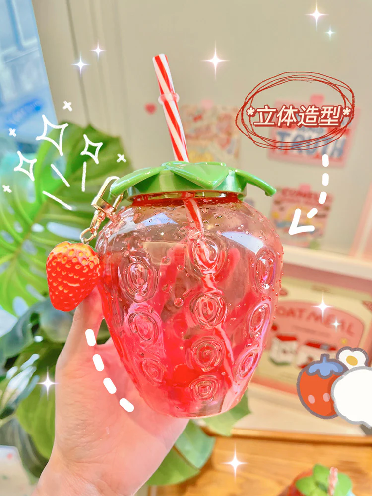 Ins style strawberry cup - Image 2
