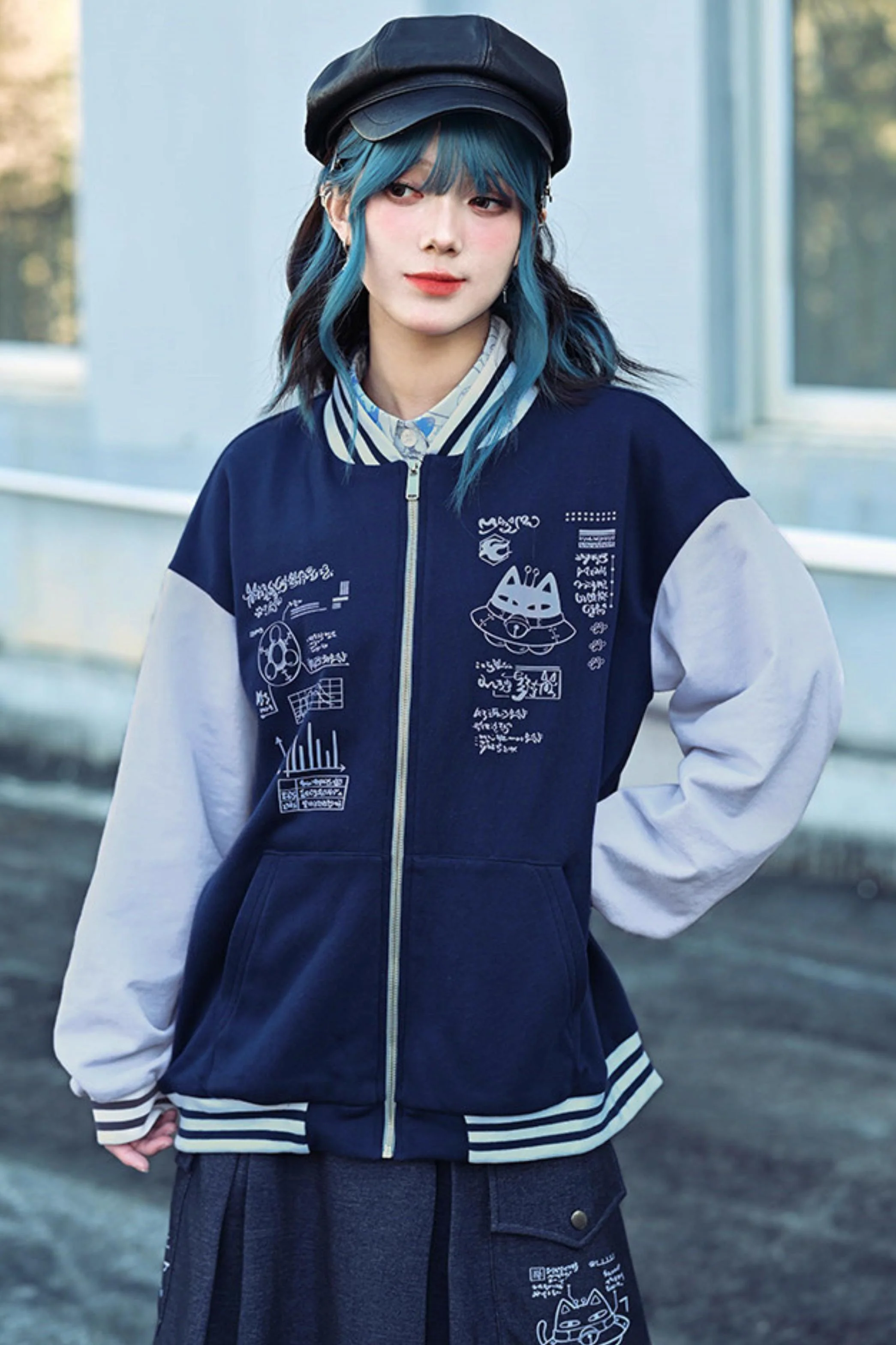 Edgy Baseball Jacket - Image 10