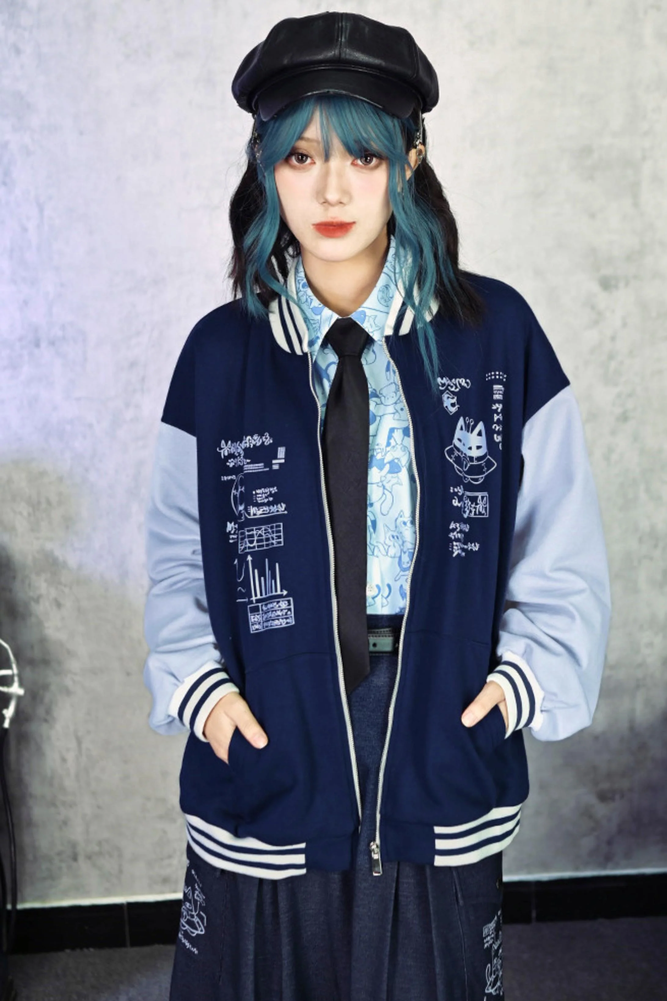 Edgy Baseball Jacket - Image 19