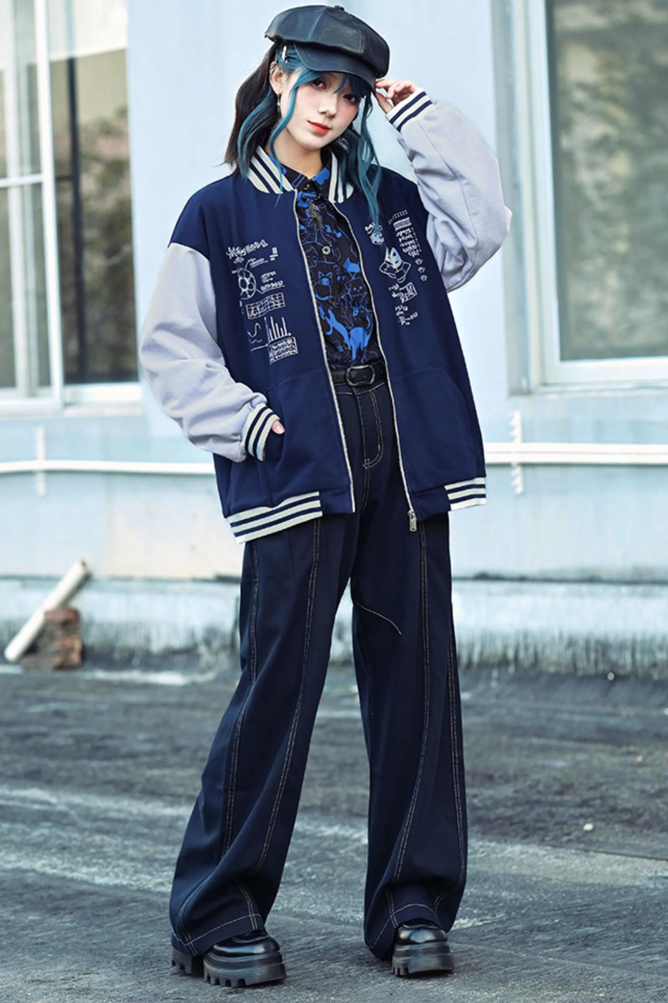 Edgy Baseball Jacket - Image 12