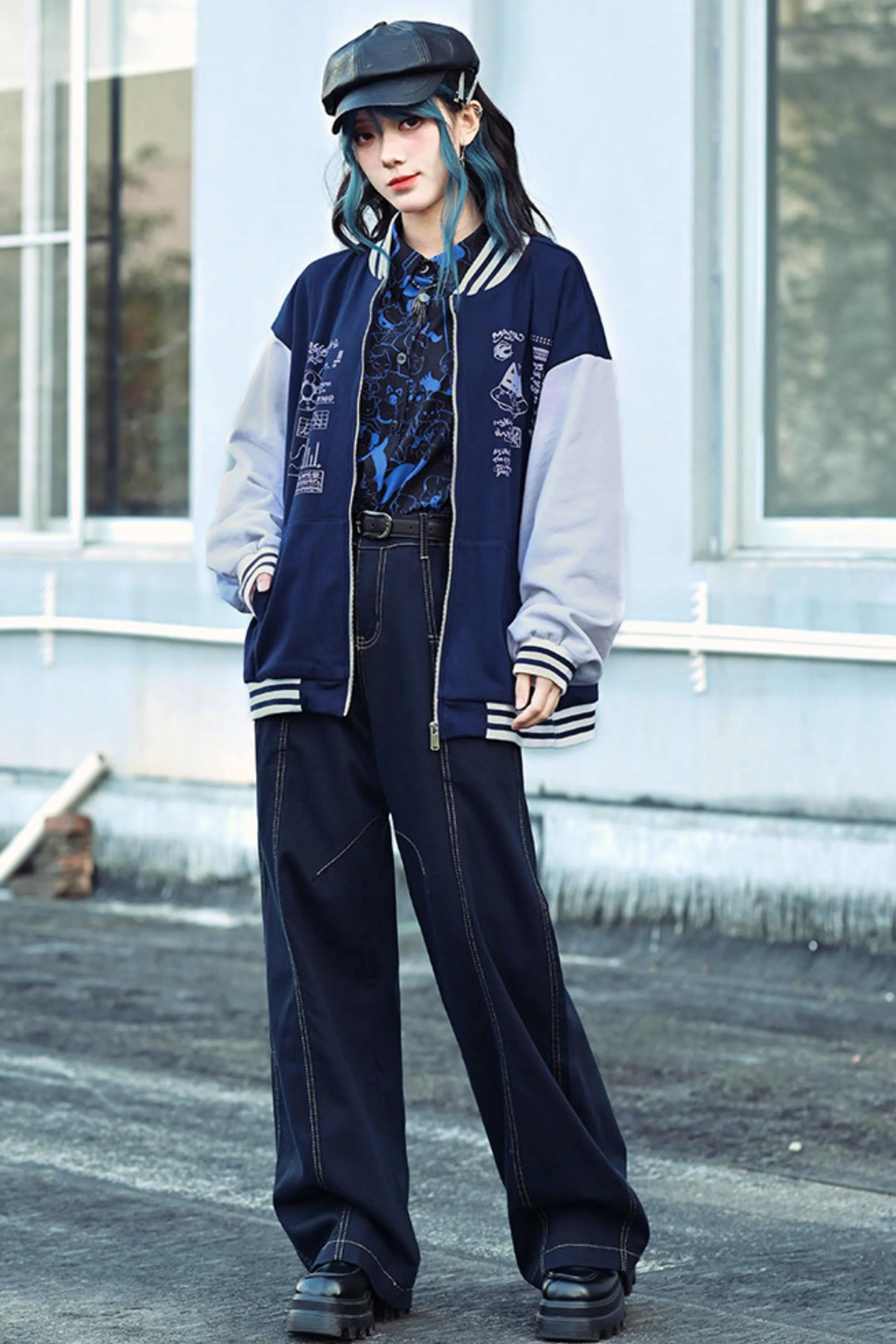 Edgy Baseball Jacket - Image 13