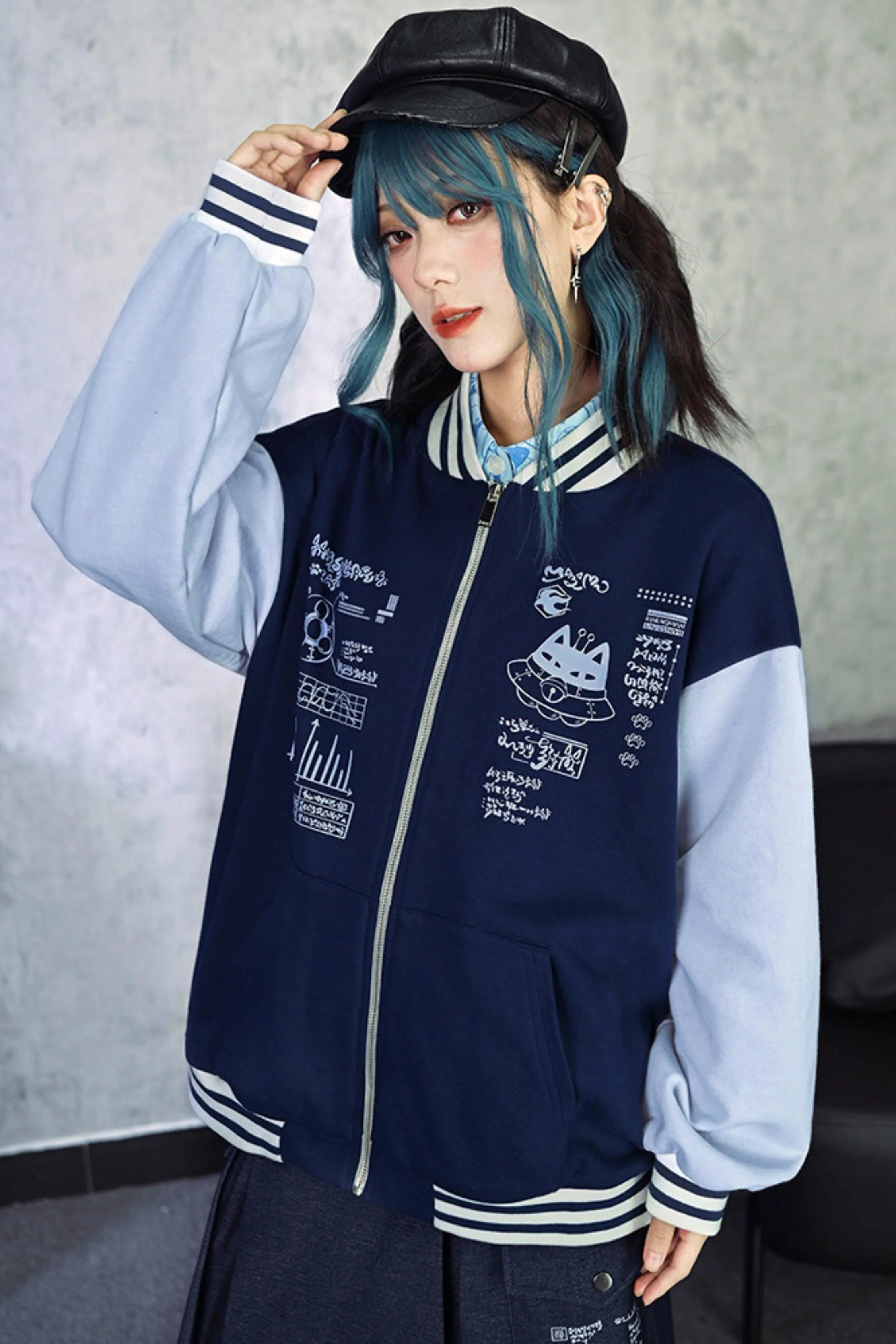 Edgy Baseball Jacket - Image 18