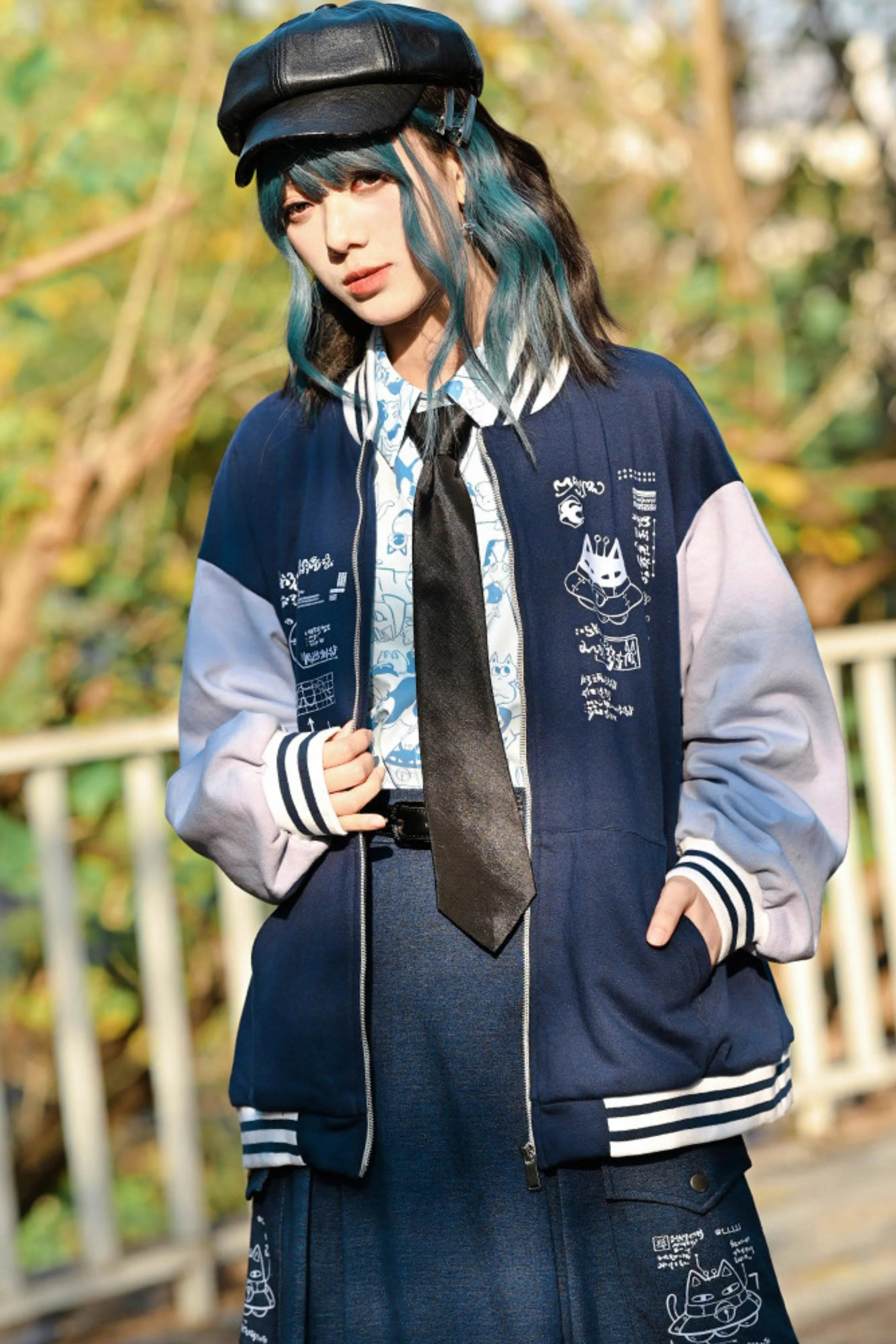 Edgy Baseball Jacket - Image 3