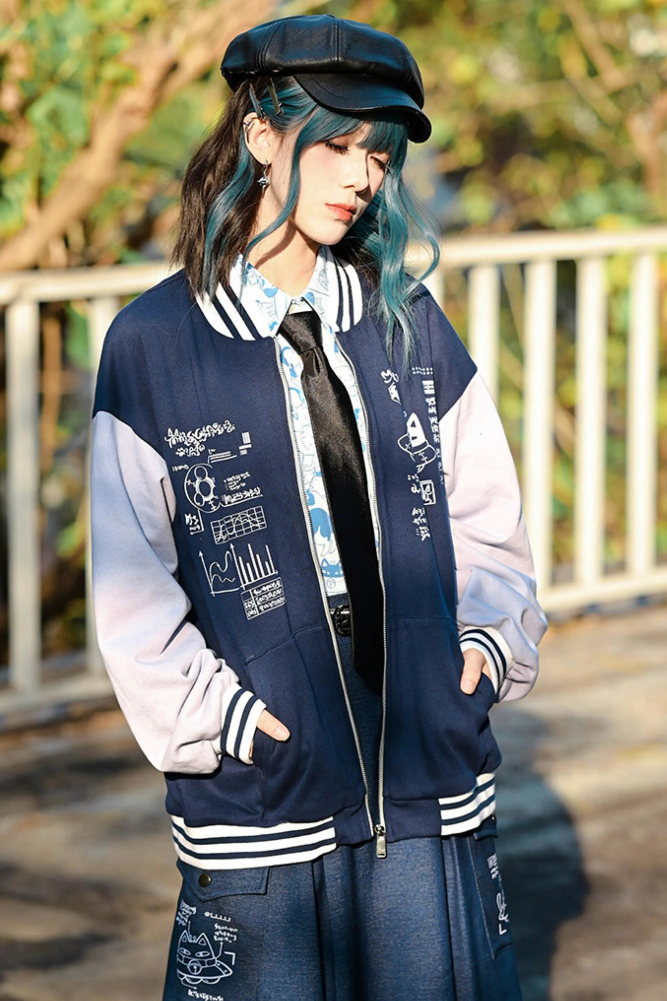 Edgy Baseball Jacket - Image 4