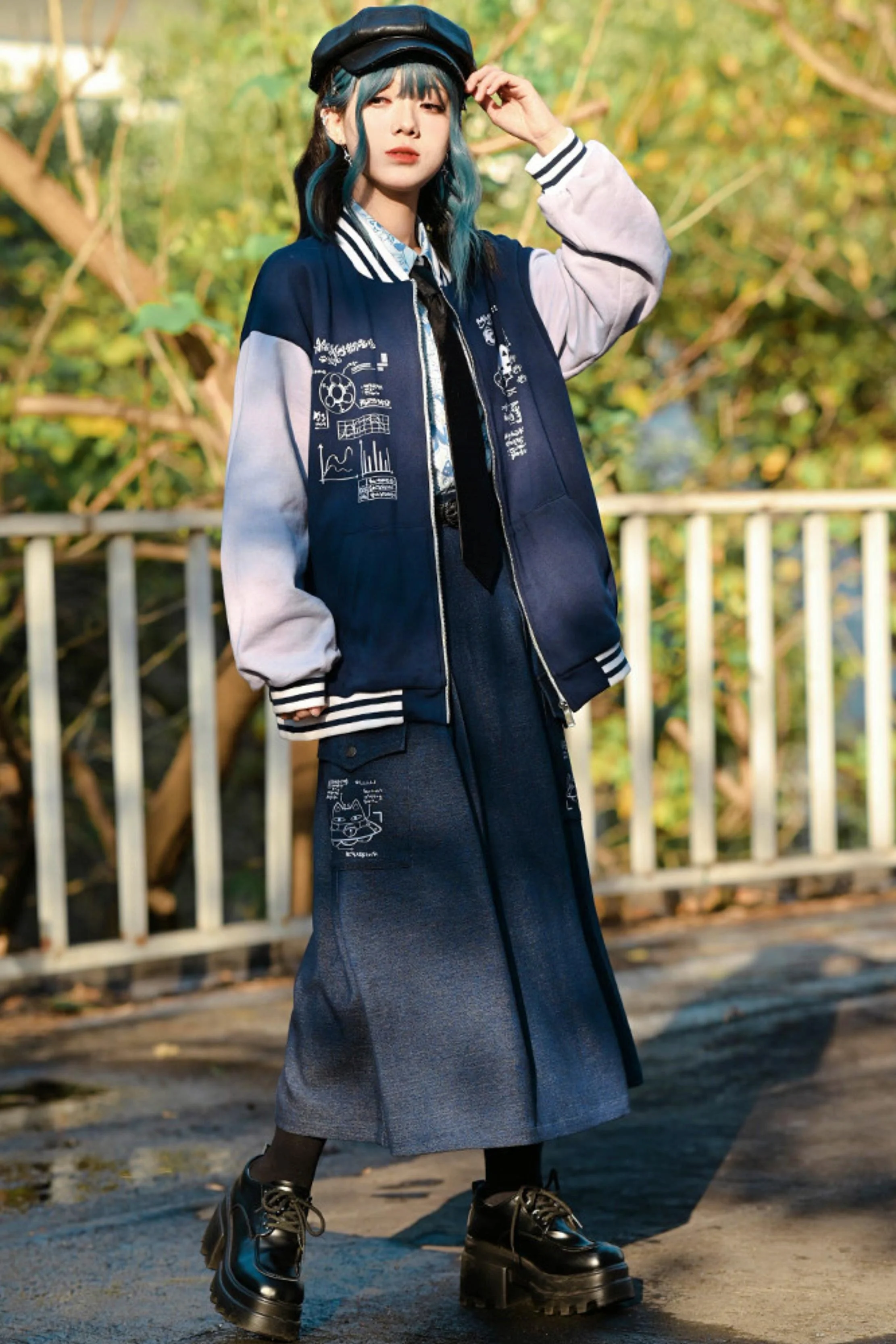 Edgy Baseball Jacket - Image 5