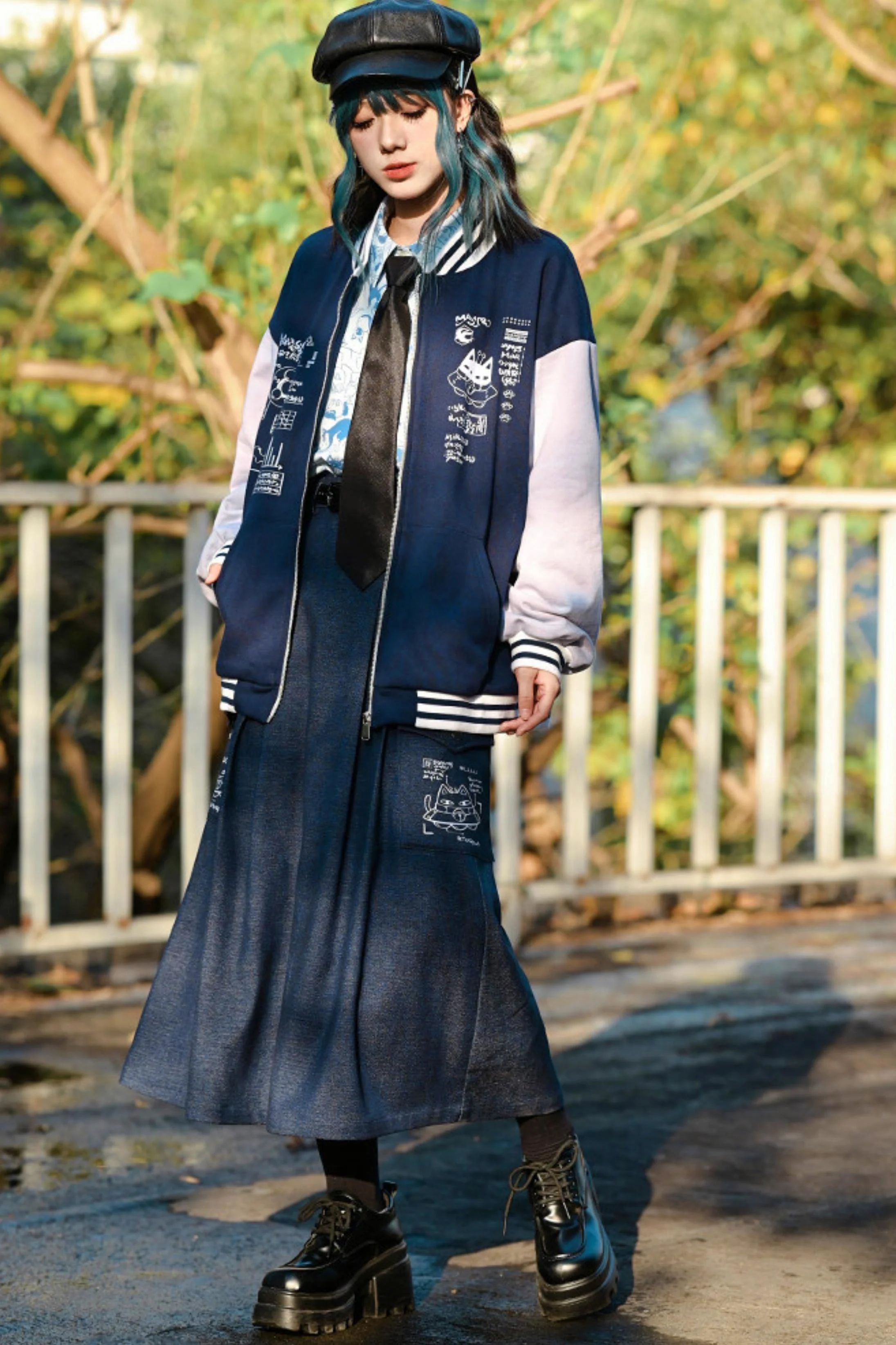 Edgy Baseball Jacket - Image 6