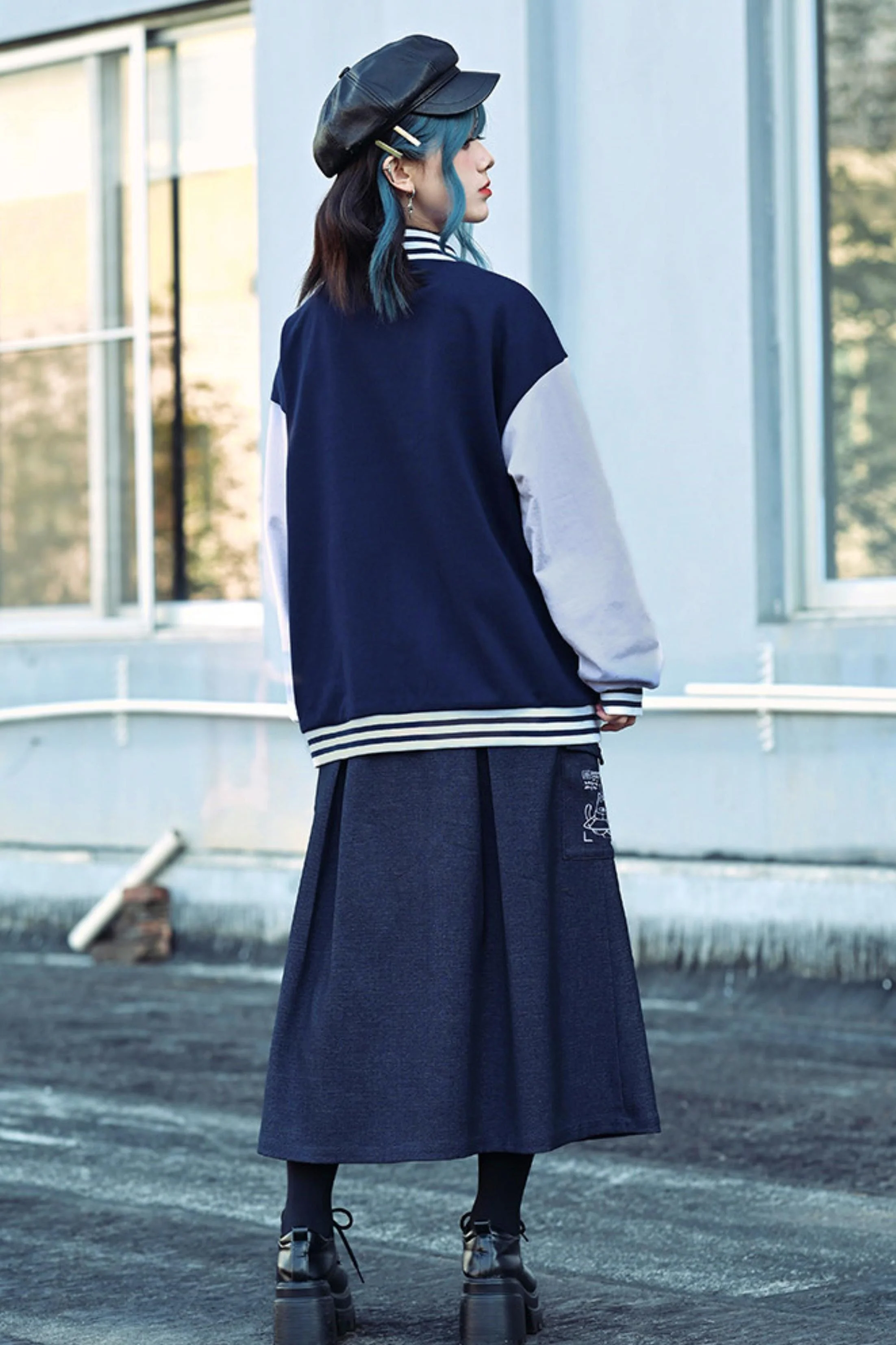 Edgy Baseball Jacket - Image 9
