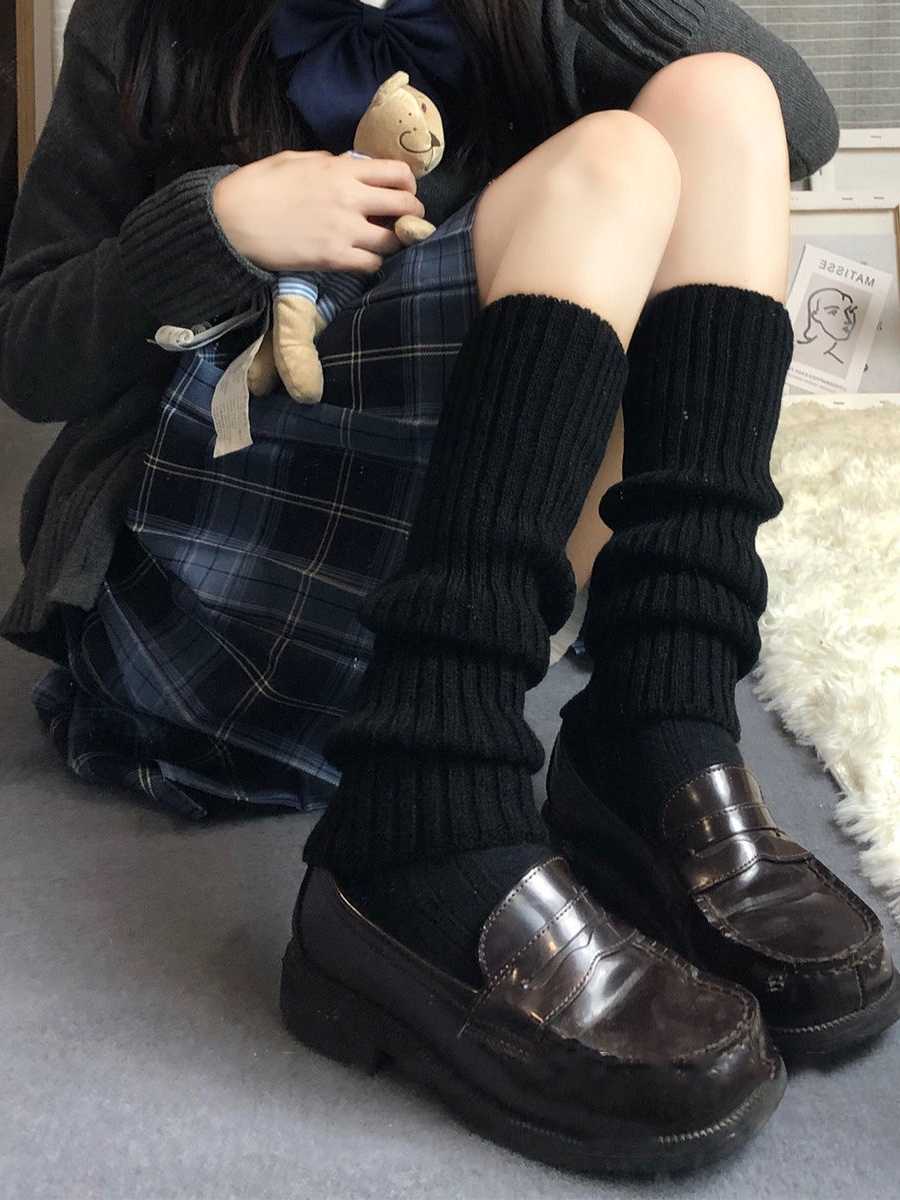 JK Lolita Soft Girl Pile Socks - Image 4