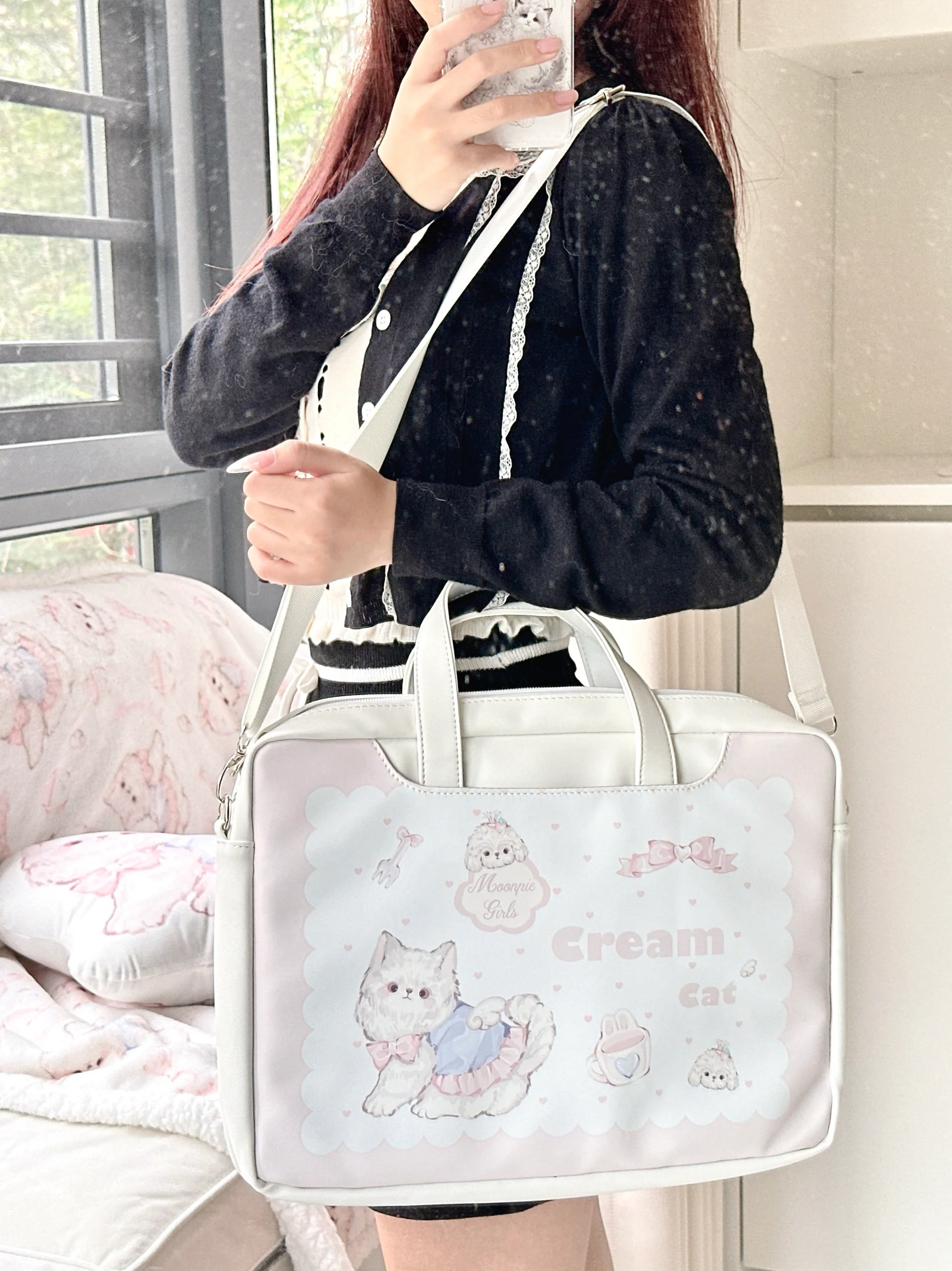 kawaii 13/14 inches portable laptop thickened computer bag - Image 4