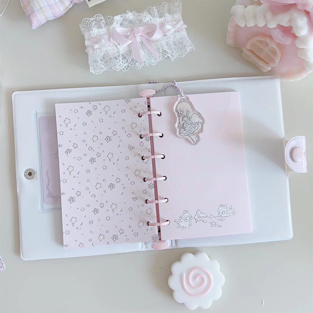 kawaii angel heart versatile and cute A7 loose-leaf ledger - Image 4