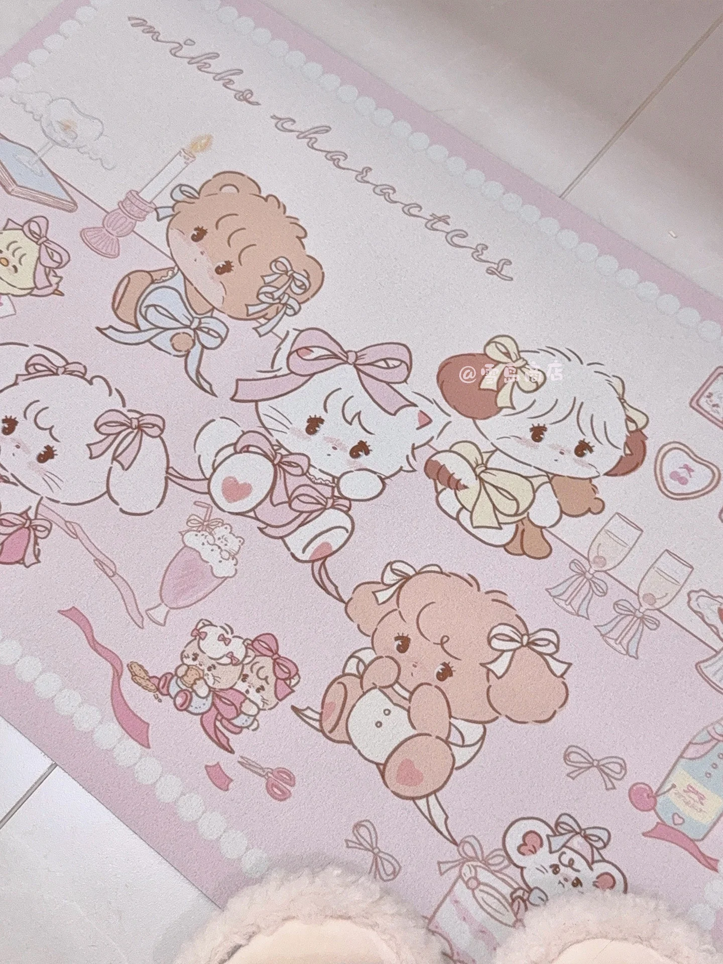 kawaii bathroom diatom mud absorbent floor mat - Image 4