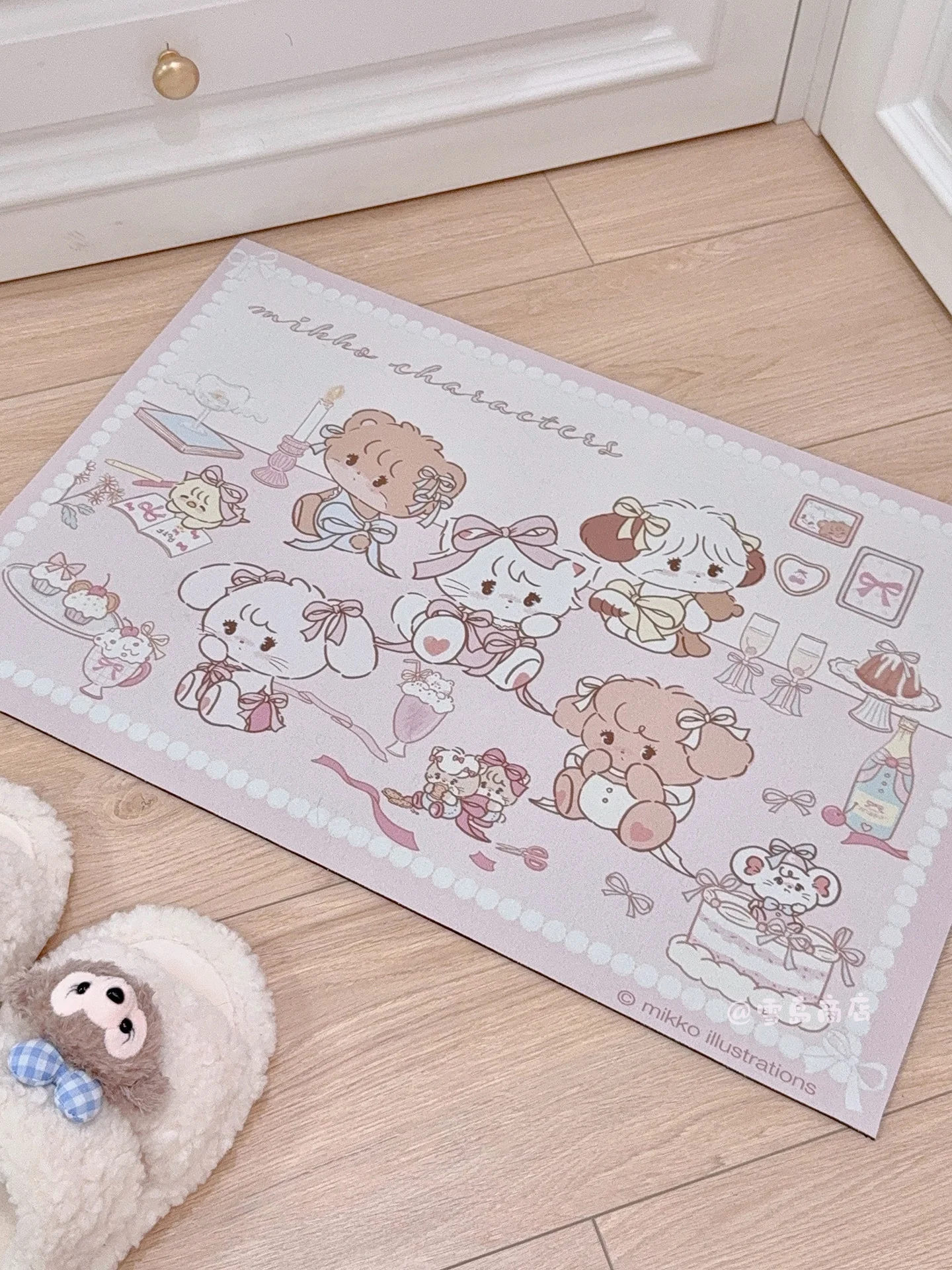 kawaii bathroom diatom mud absorbent floor mat - Image 5