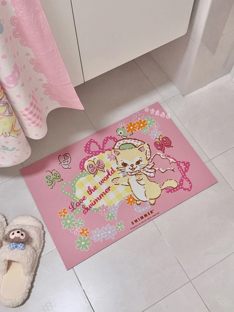 kawaii bathroom diatomaceous earth absorbent mat - Image 2
