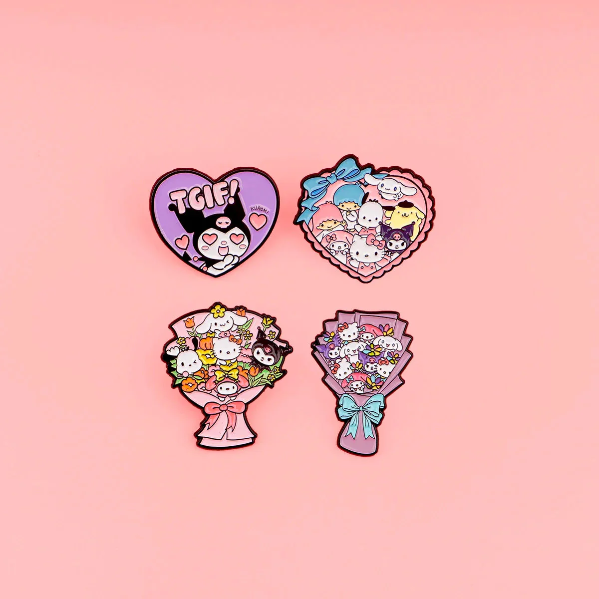 Kawaii Bouquet Enamel Pins - Image 5