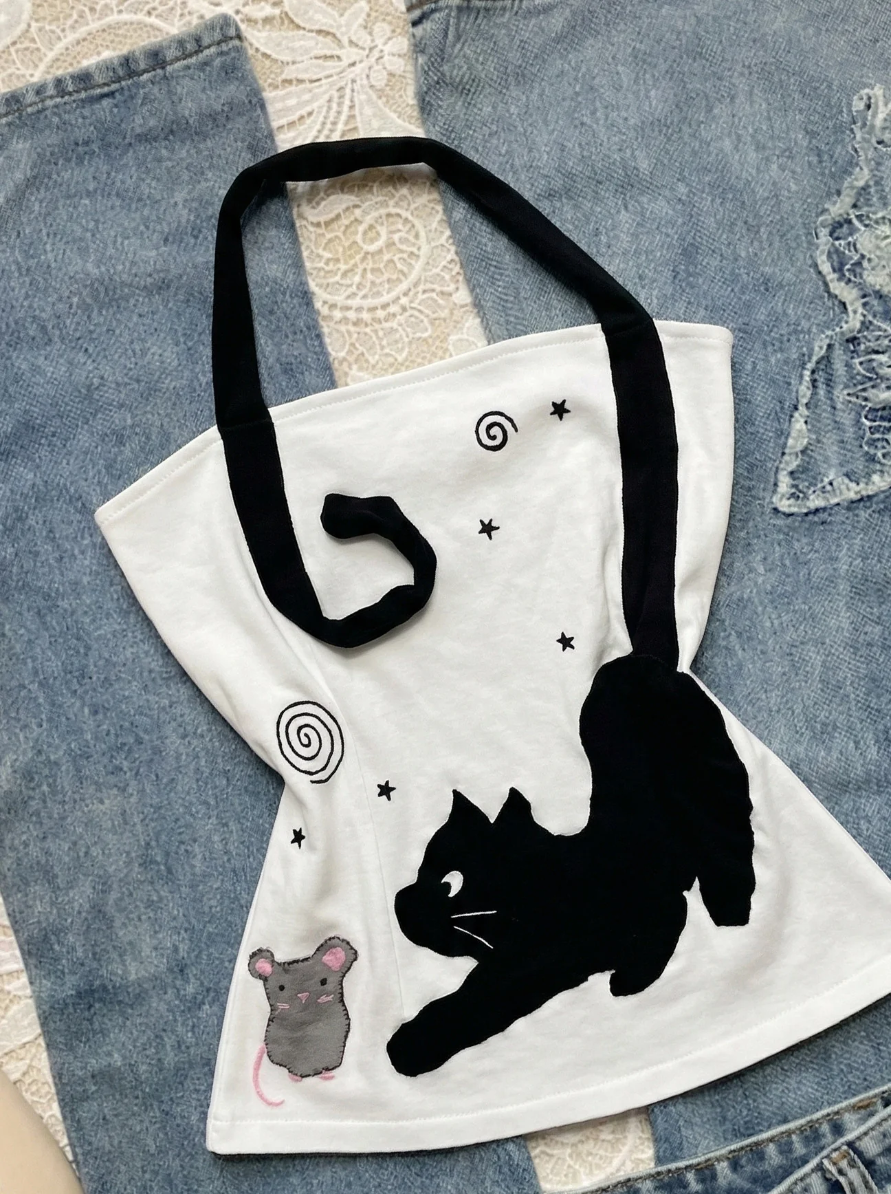 kawaii cat crop top - Image 5