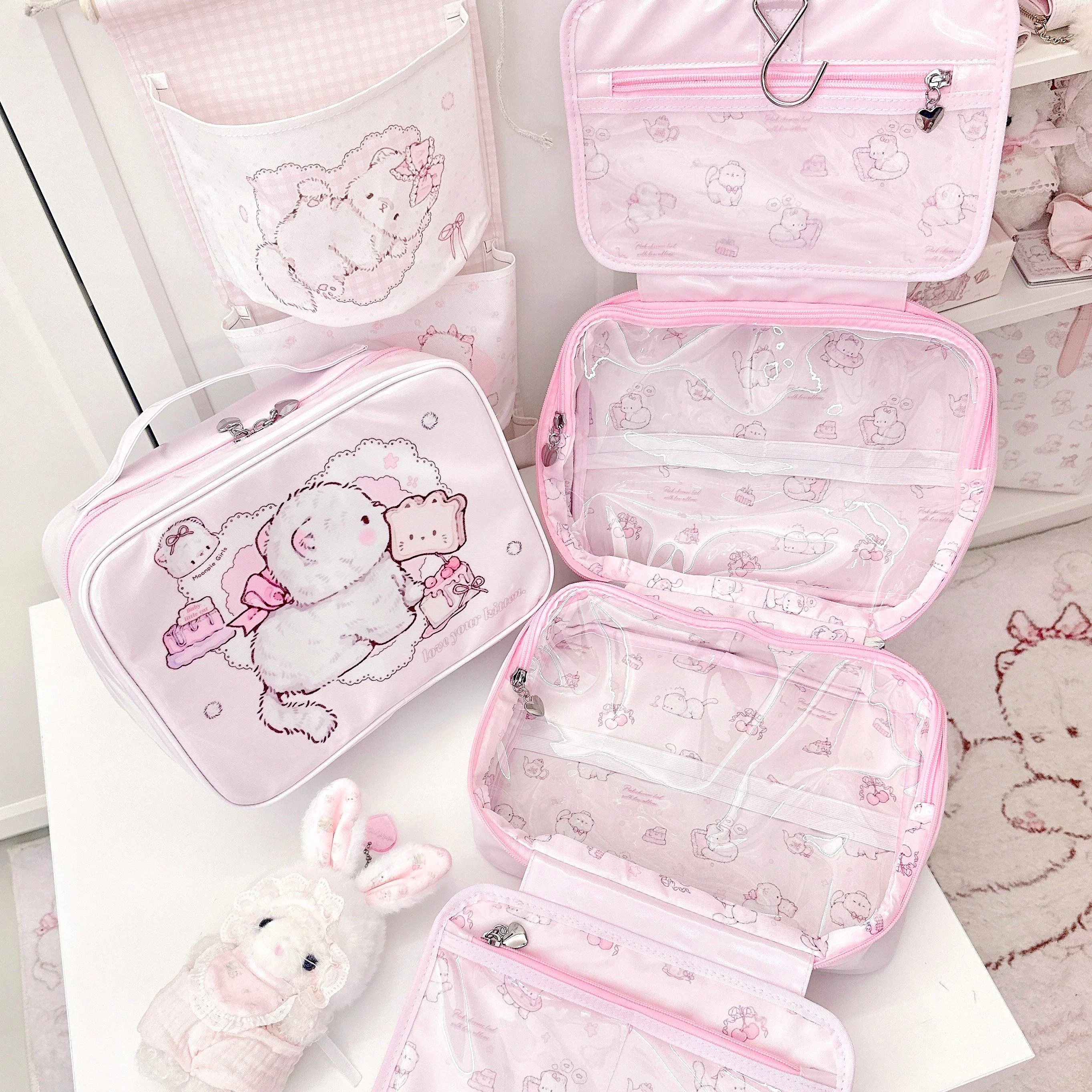 kawaii cat toiletry bag - Image 3