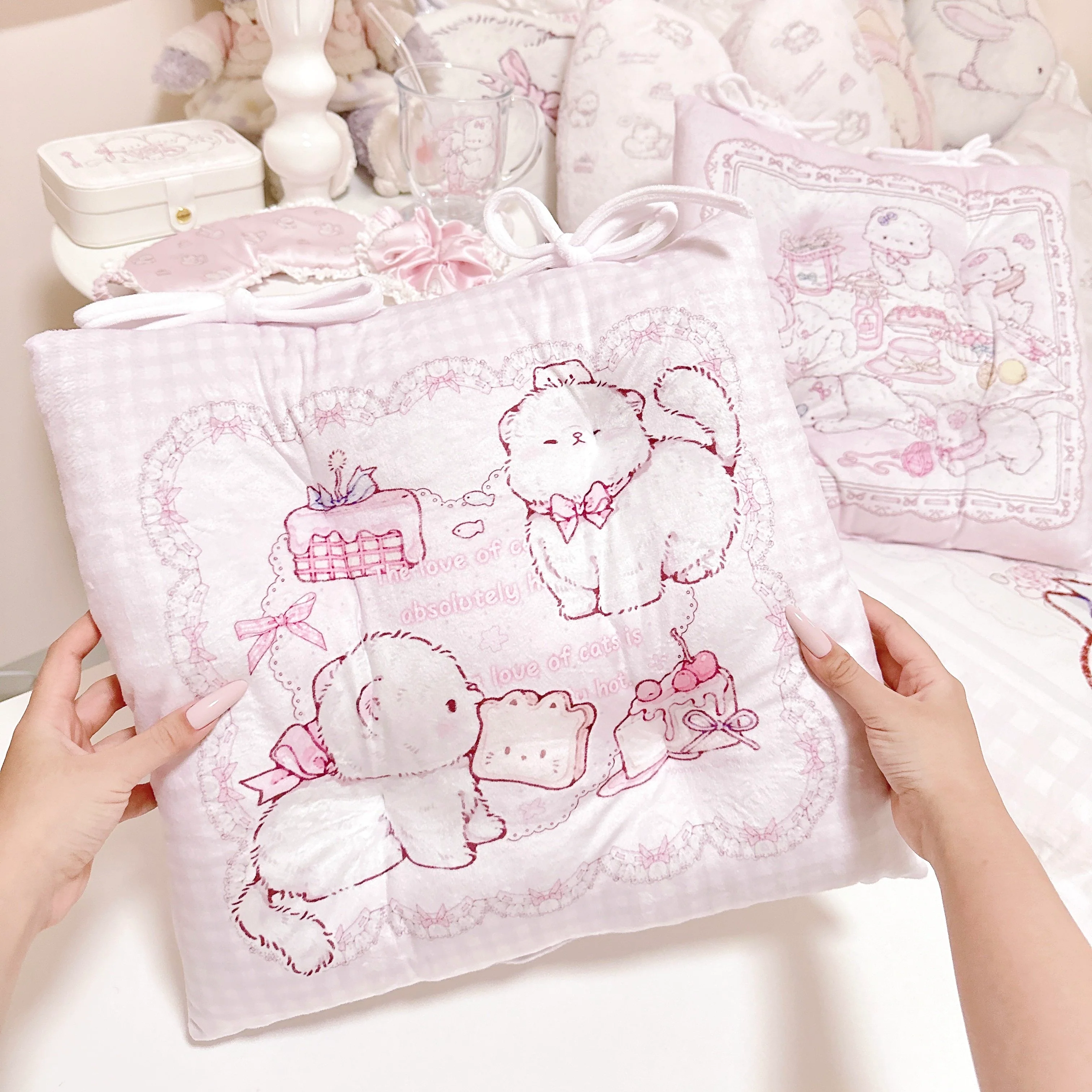 kawaii cats cushion - Image 4