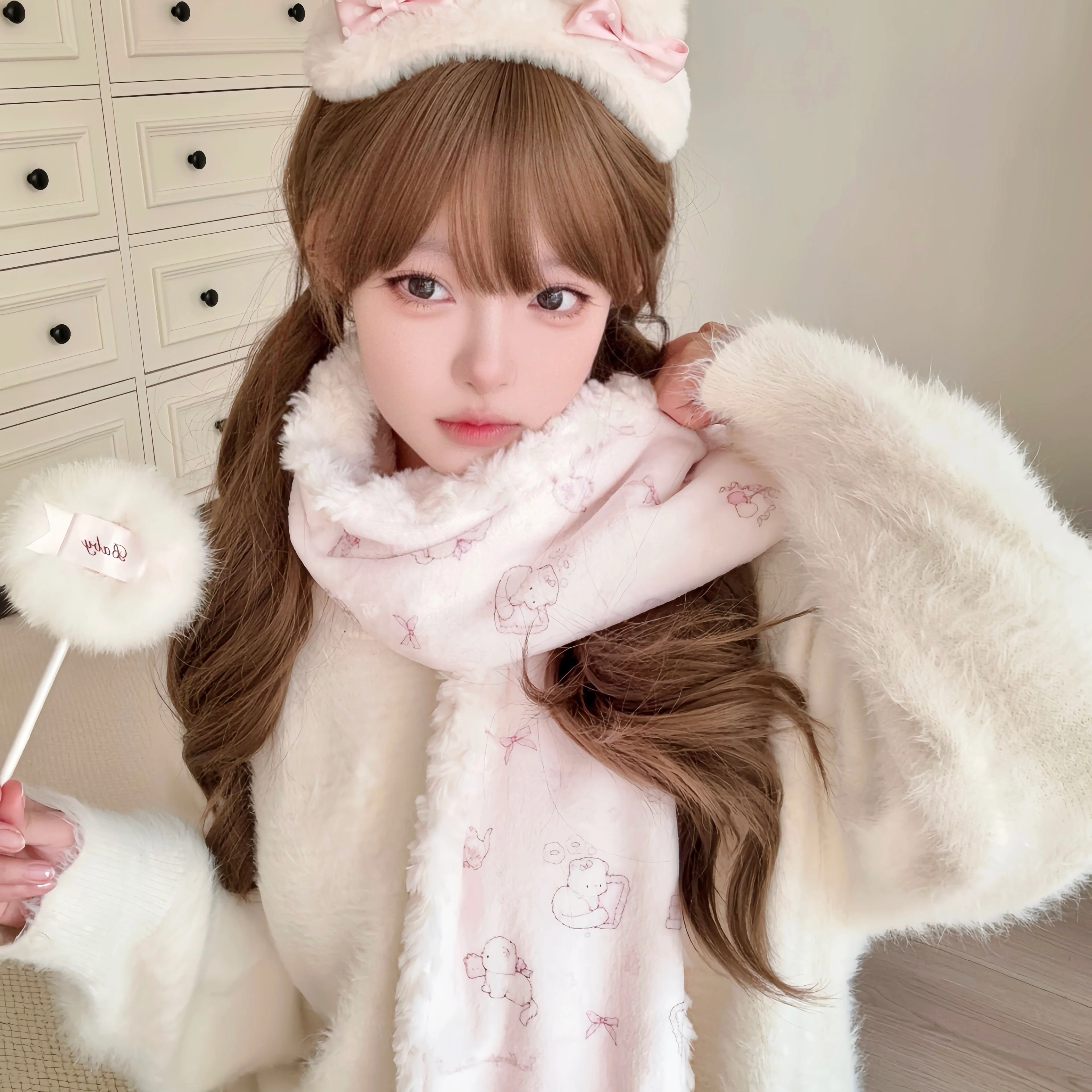kawaii cats scarf