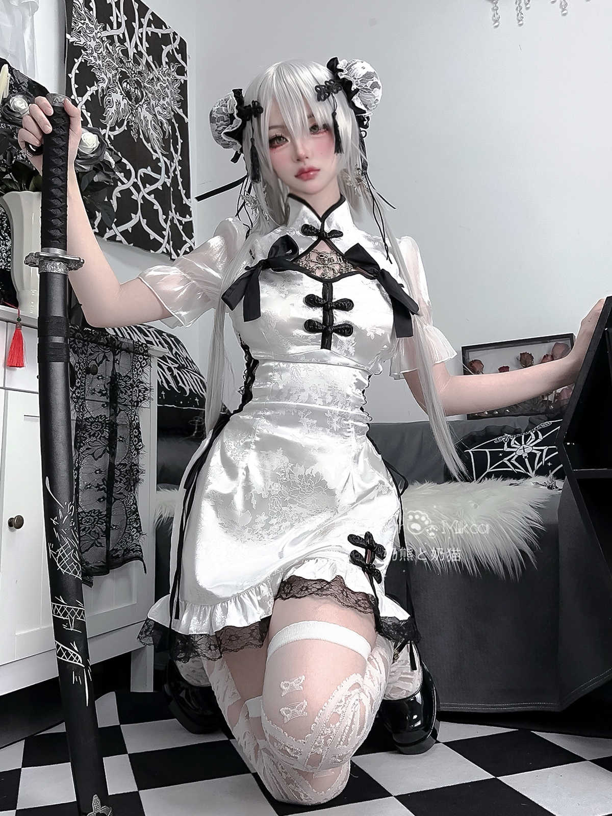 Kawaii Cheongsam Bows Dresses - Image 4