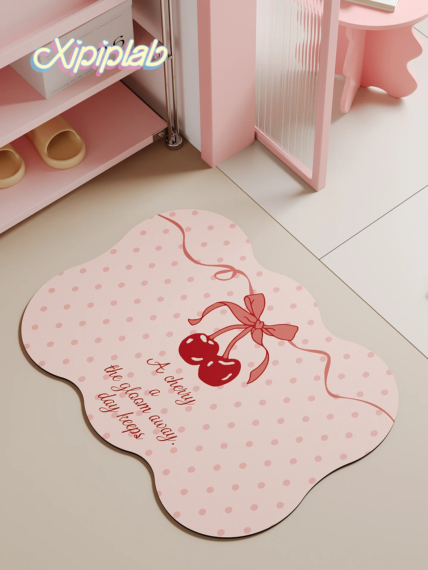 kawaii cherry entrance door mat - Image 5