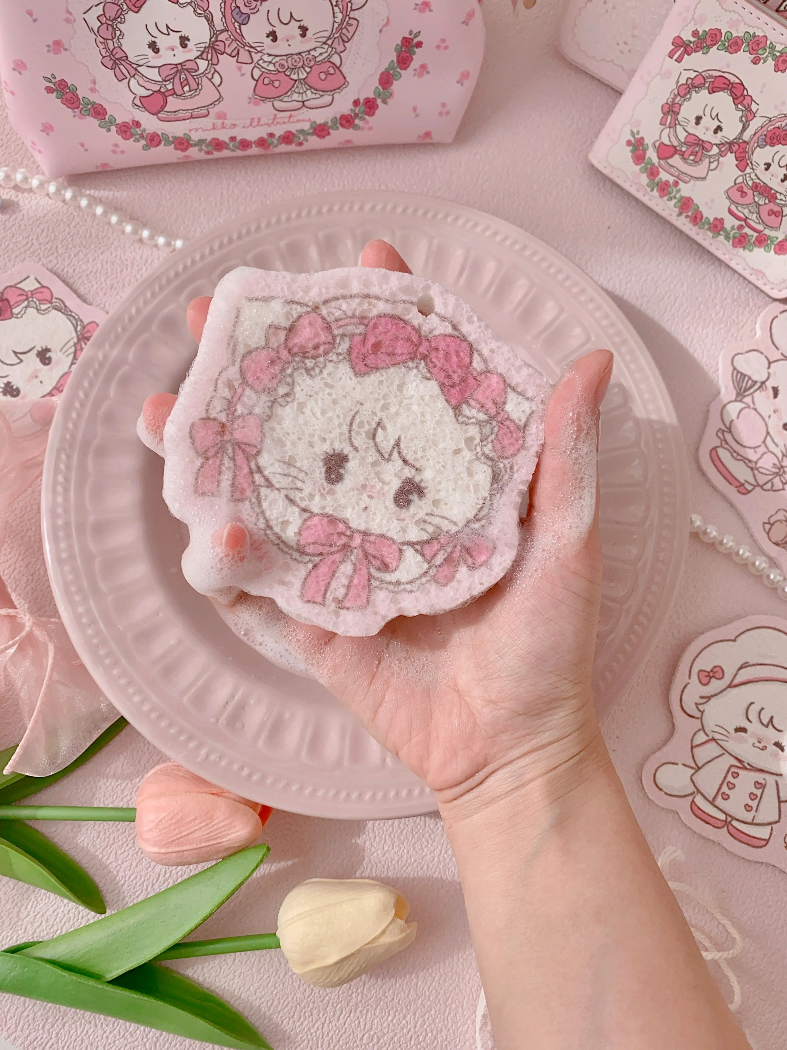 kawaii compressed wood pulp cotton - Image 5