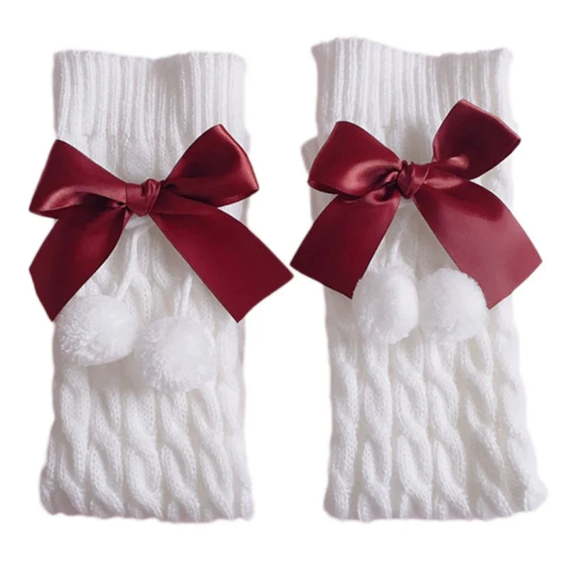 Kawaii Cotton Bow Leg Warmers - Image 2