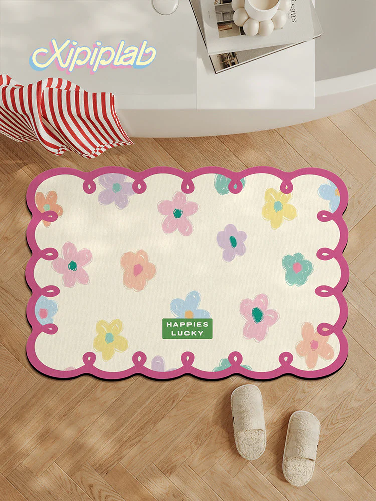 kawaii flowers household bathroom mat - Image 2