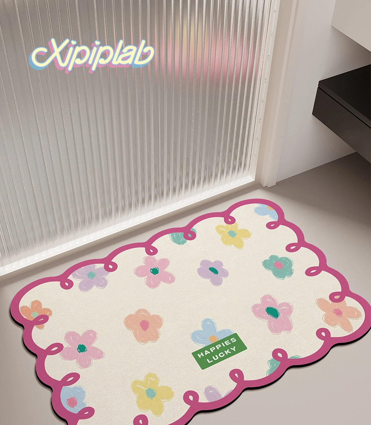 kawaii flowers household bathroom mat - Image 3