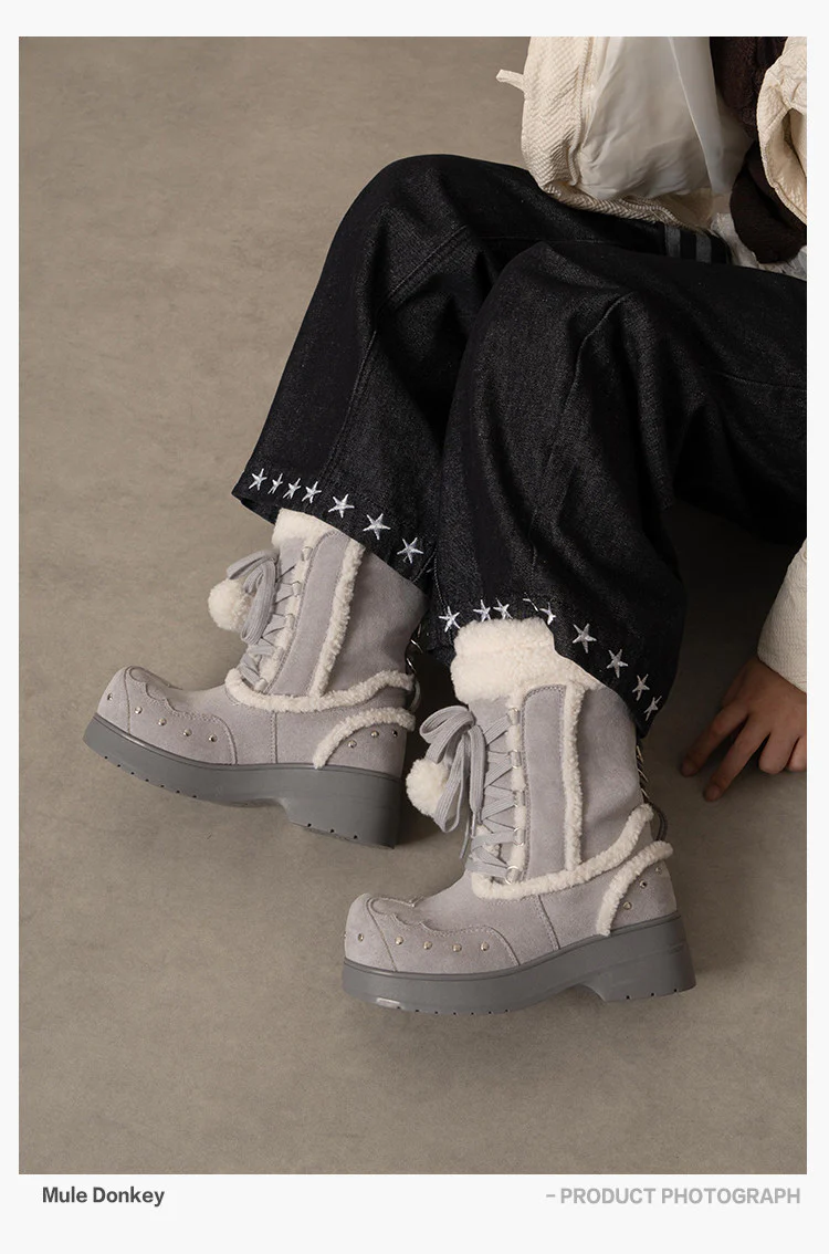 kawaii furry snow boots - Image 3