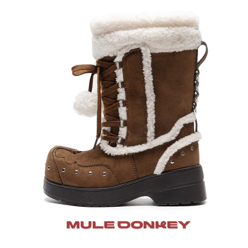 kawaii furry snow boots - Image 9