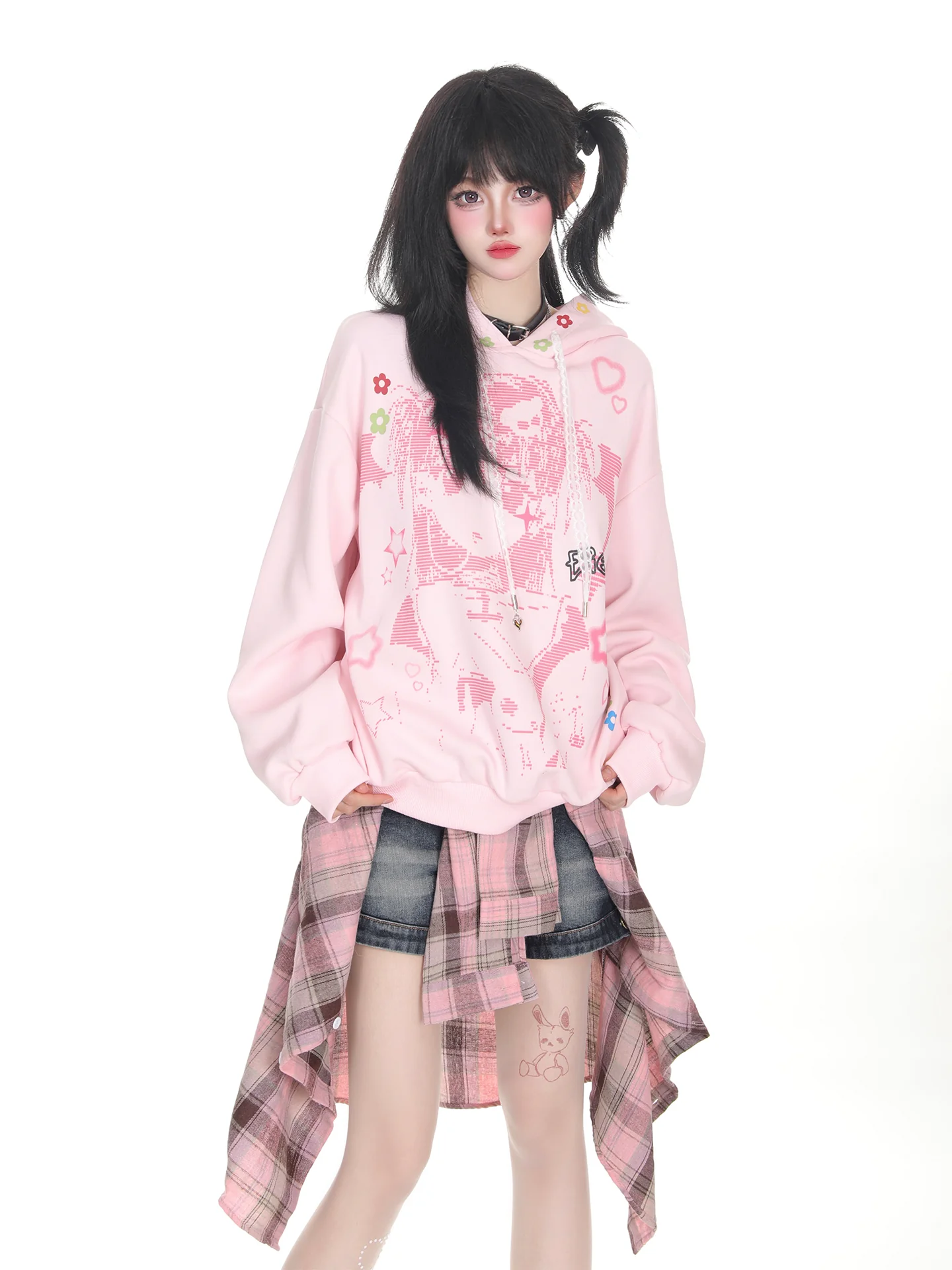 kawaii girl hoodie - Image 3